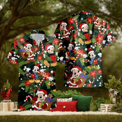 Disney Mickey Christmas Tree Hawaiian Shirt