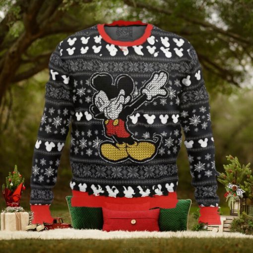 Disney Mickey Dabbing 2024 Holiday Gift Ugly Christmas Sweater