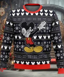 Disney Mickey Dabbing Ugly Christmas Sweaters 3D Super Hot
