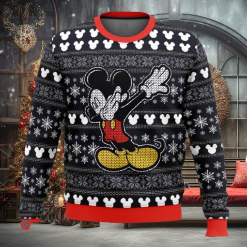 Disney Mickey Dabbing Ugly Christmas Sweaters 3D Super Hot