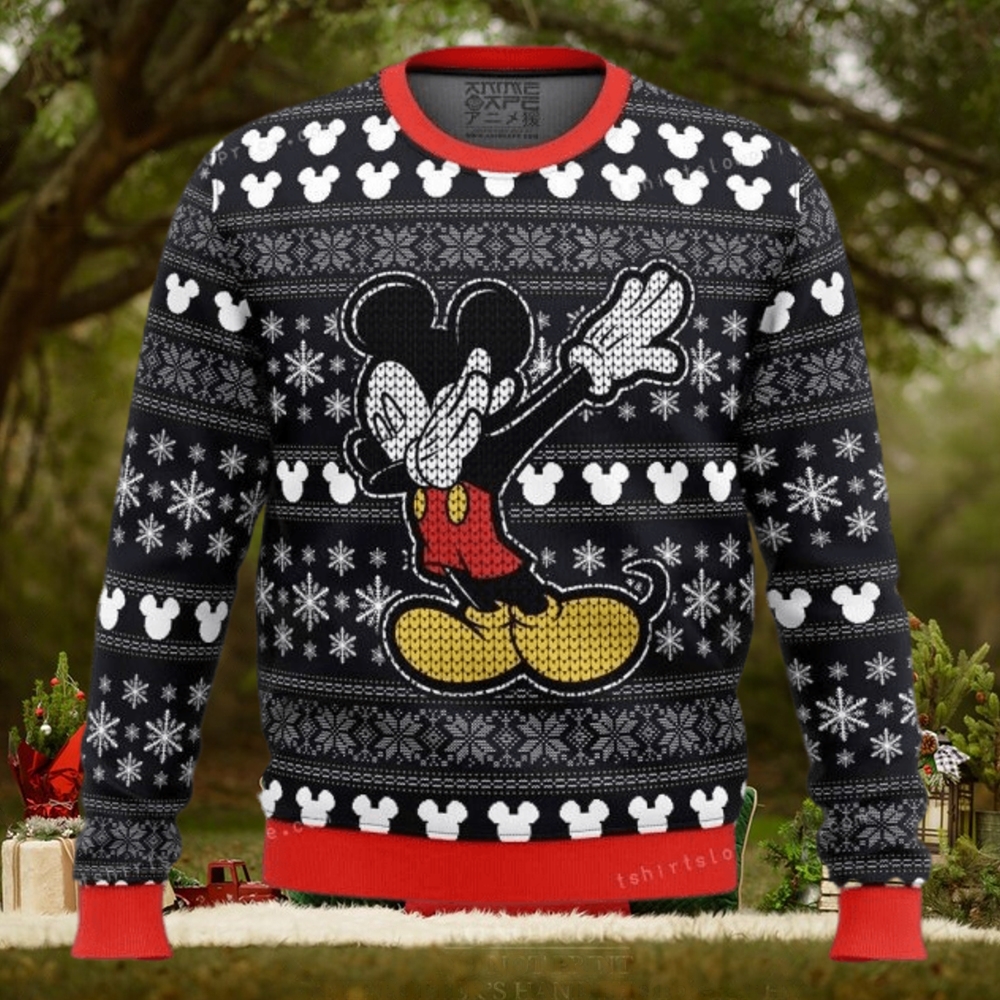 Disney Mickey Dabbing Ugly Sweater Party Disney Mickey Dabbing Ugly Sweater Party