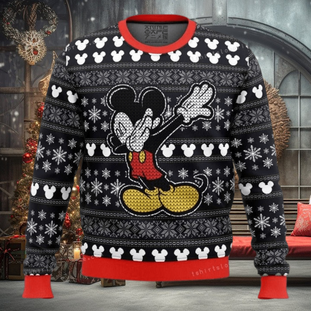 Disney Mickey Dabbing Ugly Sweater Party Disney Mickey Dabbing Ugly Sweater Party