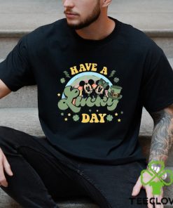 Disney Mickey Minnie Mouse Rainbow Have A Lucky Day St. Patricks Day T Shirt