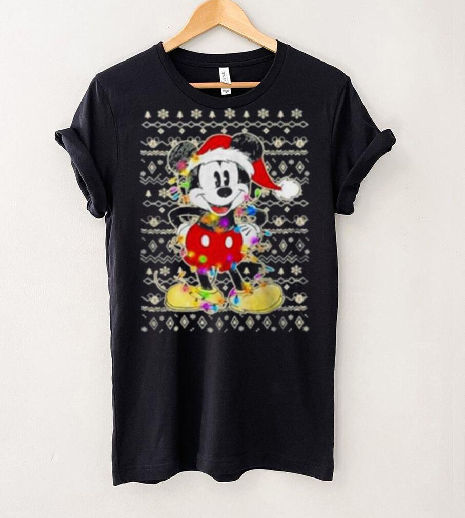 Disney Mickey Mouse Christmas Lights, Ugly Christmas T Shirt Disney Mickey Mouse Christmas Lights, Ugly Christmas T Shirt