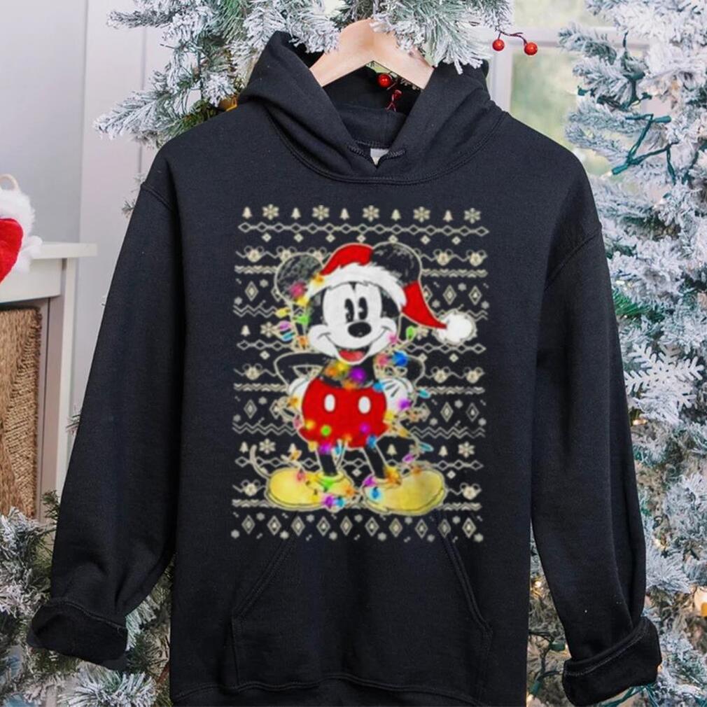 Disney Mickey Mouse Christmas Lights, Ugly Christmas T Shirt Disney Mickey Mouse Christmas Lights, Ugly Christmas T Shirt