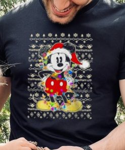 Disney Mickey Mouse Christmas Lights, Ugly Christmas T Shirt