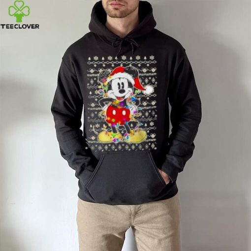 Disney Mickey Mouse Christmas Lights, Ugly Christmas T Shirt