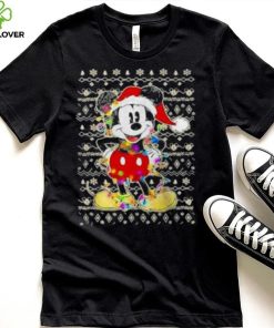 Disney Mickey Mouse Christmas Lights, Ugly Christmas T Shirt