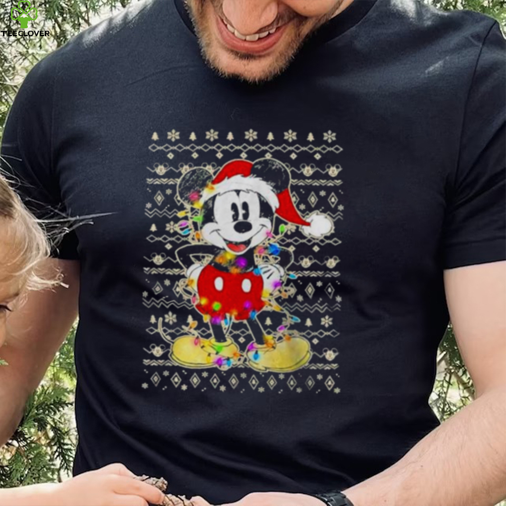 Disney Mickey Mouse Christmas lights, Ugly Christmas shirt Disney Mickey Mouse Christmas lights, Ugly Christmas shirt