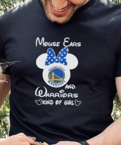 Disney Mickey Mouse Ears and Golden State Warriors Kind Of Girl T Shirt