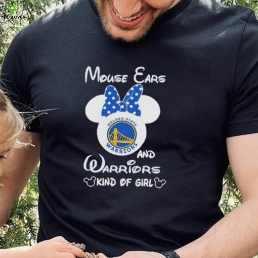 Disney Mickey Mouse Ears and Golden State Warriors Kind Of Girl T Shirt