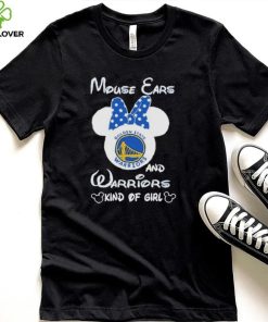 Disney Mickey Mouse Ears and Golden State Warriors Kind Of Girl T Shirt