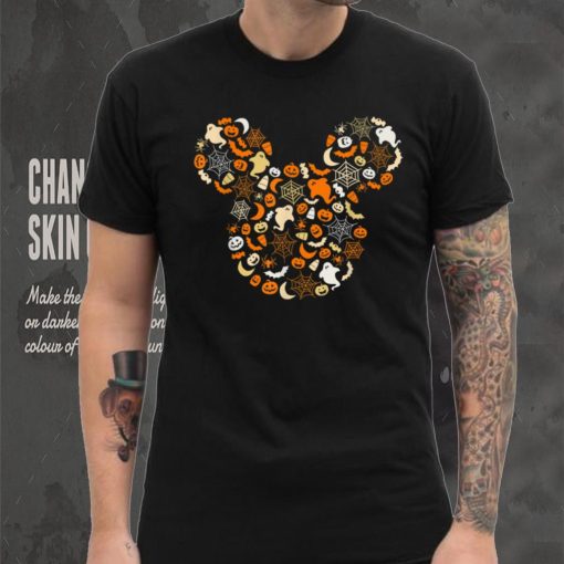 Disney Mickey Mouse Halloween Ghosts Pumpkins Spiders T Shirt