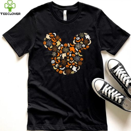 Disney Mickey Mouse Halloween Ghosts Pumpkins Spiders T Shirt