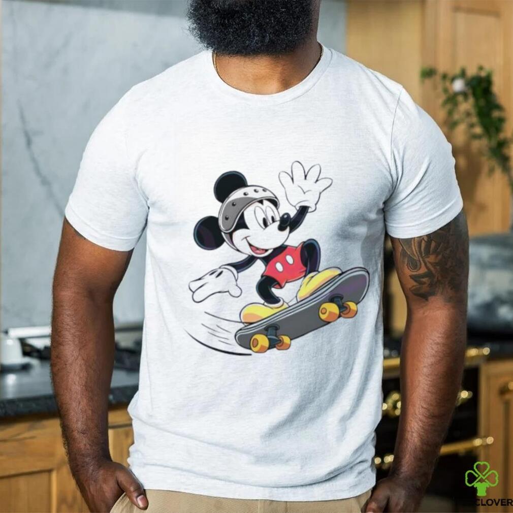 Disney Mickey Mouse Skateboarding Cartoon shirt Disney Mickey Mouse Skateboarding Cartoon shirt