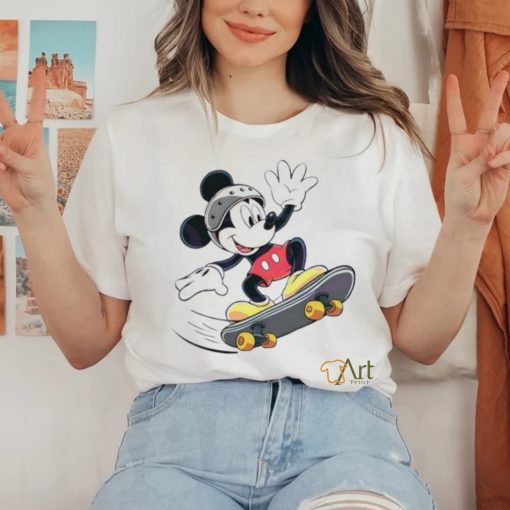 Disney Mickey Mouse Skateboarding Cartoon shirt