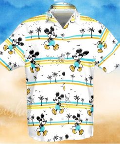 Disney Mickey Mouse Walking On Beach Hawaiian Shirt