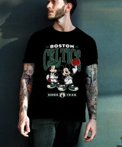 Disney Mickey NBA Basketball Boston Celtics T Shirt