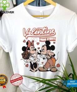 Disney Mouse Mickey and Minnie couple Valentine on main street shirt