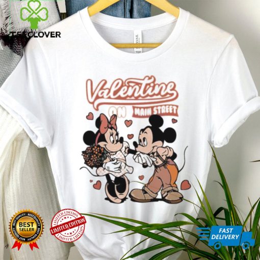 Disney Mouse Mickey and Minnie couple Valentine on main street hoodie, sweater, longsleeve, shirt v-neck, t-shirt