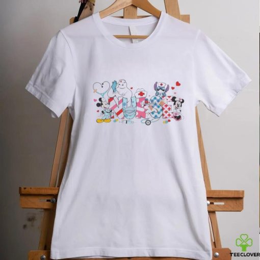 Disney Nurse Cartoon Characters Shirt