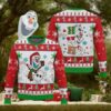 Grinch I Like To Stay In Bed Ugly It’s Too Peopley Out Side Woolen Christmas Sweater