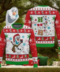 Disney Olaf Ugly Sweater, Frozen Movie Characters Holiday Sweater