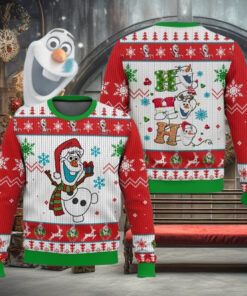 Disney Olaf Ugly Sweater, Frozen Movie Characters Holiday Sweater