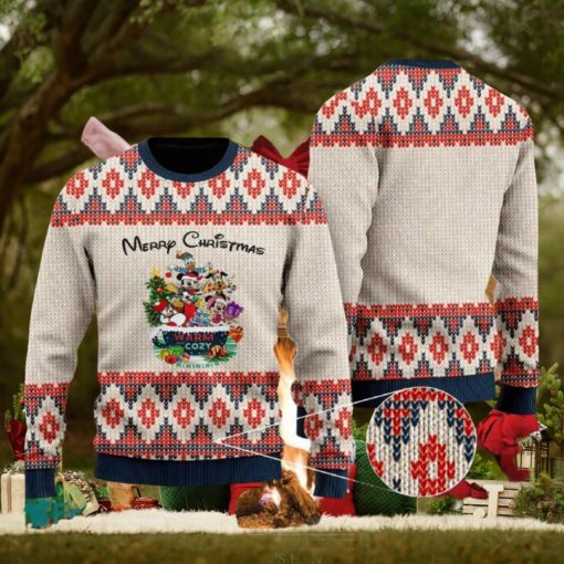 Disney Parks Christmas Weave Knitted 3D Sweater For Thanksgiving