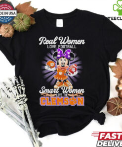 Disney Real women love football smart women love Clemson Tigers shirt