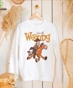 Disney Sheriff Woody Cowboy and Bullseye shirt