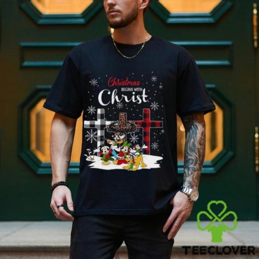 Disney Shirt Christmas Begins With Christ Sweatshirt I Love Jesus Holiday Mickey T Shirt Hoodie