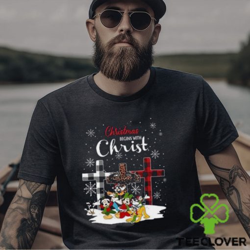 Disney Shirt Christmas Begins With Christ Sweatshirt I Love Jesus Holiday Mickey T Shirt Hoodie