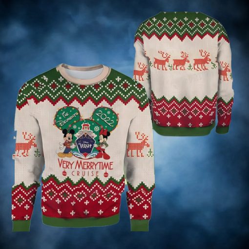 Disney Very Merrytime Cruise Ugly Christmas Sweater Mickey Mouse Gifts