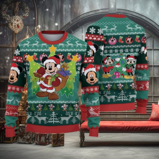 Disney World Christmas Christmas Gift For Holiday Mickey And Friends 3D Ugly Christmas Sweater