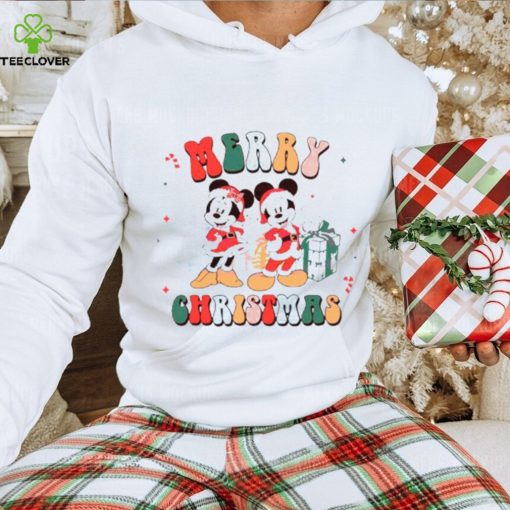 Disney merry Christmas Mickey and Minnie santa hoodie, sweater, longsleeve, shirt v-neck, t-shirt