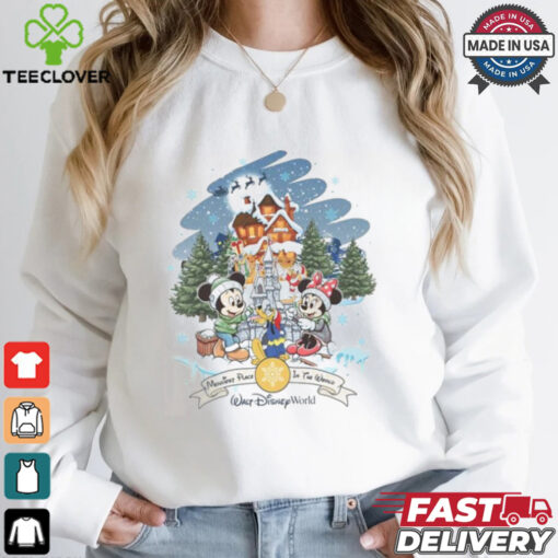 Disneyland Merriest Place In The World Christmas Shirt