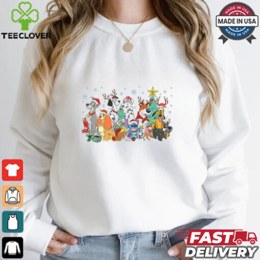 Disneyland Merry Christmas Dogs Shirt