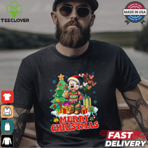 Disneyland Merry Christmas Mickey Mouse Shirt