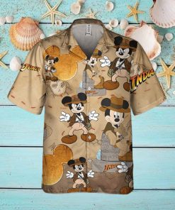 Disneyland Mickey Mouse Indiana Jones Adventure Disney Hawaiian Shirt