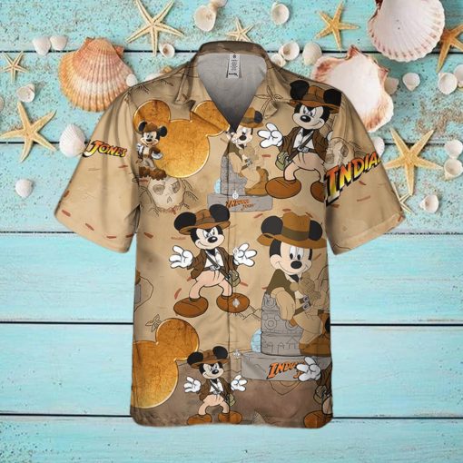 Disneyland Mickey Mouse Indiana Jones Adventure  Disney Hawaiian Shirt