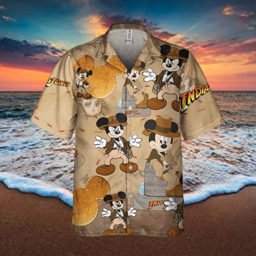 Disneyland Mickey Mouse Indiana Jones Adventure  Disney Hawaiian Shirt
