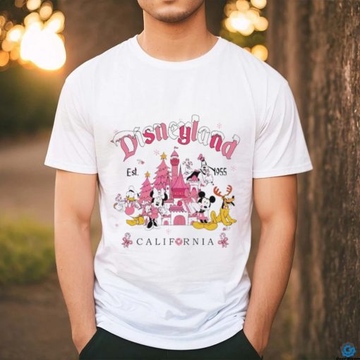 Disneyland Pink Christmas California Est 1955 hoodie, sweater, longsleeve, shirt v-neck, t-shirt