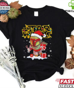 Disneyland Star wars Christmas Boba Fett shirt