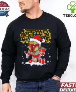Disneyland Star wars Christmas Boba Fett shirt 3 Disneyland Star wars Christmas Boba Fett shirt