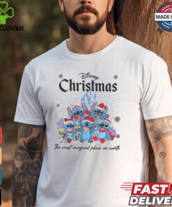 Disneyland The Most Magical Place On Earth Stitch Christmas Shirt