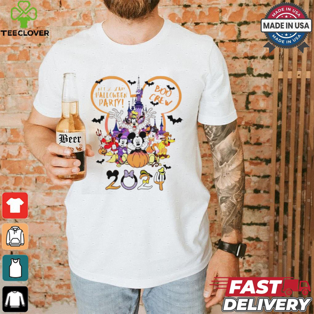 Disneyland not so scary Halloween party boo crew shirt Disneyland not so scary Halloween party boo crew shirt