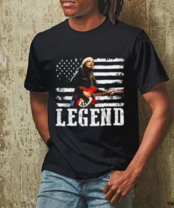 Distressed American Flag Tom Legend Petty Musican Notorious Artist Transparent T shirt