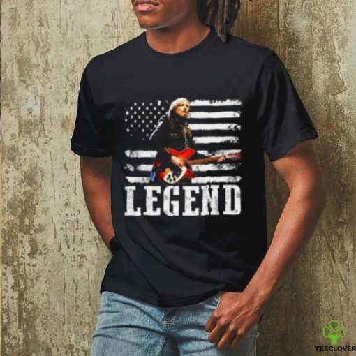 Distressed American Flag Tom Legend Petty Musican Notorious Artist Transparent T shirt