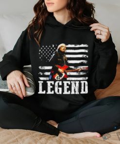 Distressed American Flag Tom Legend Petty Musican Notorious Artist Transparent T shirt